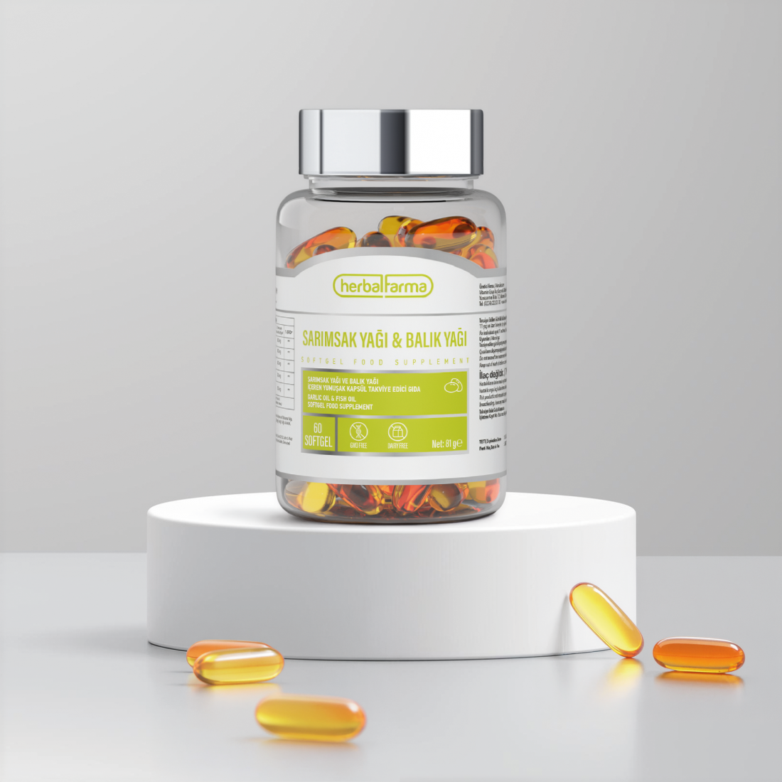 Sarımsak Yağı ve Balık Yağı Softgel